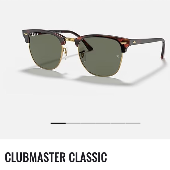 Ray-Ban Accessories - Like New Ray-Ban Clubmaster Classic Sunglasses. Polished Tortoise on Gold.